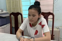 Đối tượng Ly tại cơ quan điều tra.