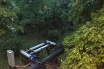 Xem lại thiệt hại cơn mưa đêm qua tại Hà Nội 