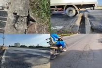 Dân ngán ngẩm đường tránh BOT qua TP Thanh Hoá xuống cấp 