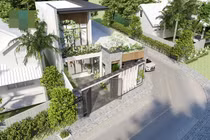 Nhà phố 2 tầng nhiều khe thoáng, gió lùa mát lịm