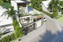 Nhà phố 2 tầng nhiều khe thoáng, gió lùa mát lịm