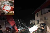 Mưa đá kinh hoàng tại Lào Cai, Yên Bái, xe máy, cột điện đổ ngổn ngang 