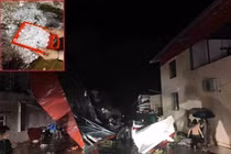 Mưa đá kinh hoàng tại Lào Cai, Yên Bái, xe máy, cột điện đổ ngổn ngang 