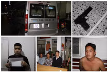 Kinh hoàng cảnh 2 nhóm côn đồ nổ súng, chém nhau gần chợ