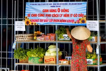 TP HCM: Gian hàng 0 đồng trong khu cách ly