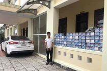 Bắt đối tượng 9X vận chuyển hơn 1 tạ pháo trái phép