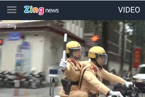 Video: Nữ CSGT dẫn đoàn phục vụ Đại hội Đảng