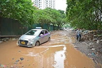 Con đường lầy lội nhất Hà Nội