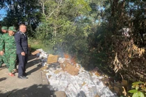 Quảng Trị: Tiêu huỷ hơn 44 ngàn bao thuốc lá ngoại nhập lậu