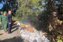 Quảng Trị: Tiêu huỷ hơn 44 ngàn bao thuốc lá ngoại nhập lậu