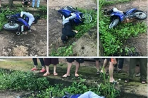 Phát hiện thi thể nam thanh niên chết cạnh xe máy ở giữa đường