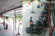 Video: 6 người dàn cảnh trộm xe máy khiến bảo vệ quay cuồng