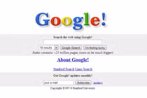 Kỳ lạ giao diện các website nổi tiếng thời “nguyên thủy“