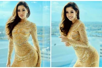 Khánh Vân khoe đường cong bốc lửa khiến đối thủ dè chừng