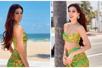 Top 21 Miss Universe 2020 Khánh Vân khoe vẻ gợi cảm bên bờ biển