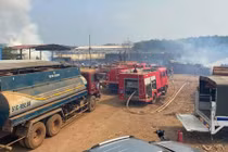 Điều tra vụ hỏa hoạn trong bãi gỗ Chi cục Hải quan Hoàng Diệu ở Bình Phước