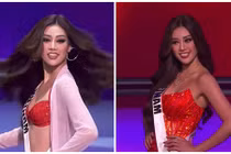 Khánh Vân gợi cảm với bikini ở bán kết Miss Universe 2020