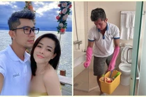 Lương Bằng Quang dọn vệ sinh khi bị kẹt 4 tháng ở Phú Quốc 