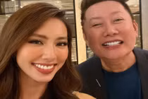 Thùy Tiên mặc gợi cảm, ăn tối cùng Chủ tịch Miss Grand International