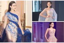 Đỗ Thị Hà trình diễn loạt váy mang đến Hoa hậu Thế giới 2021