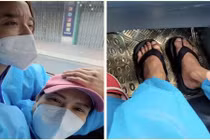 Chồng Việt Hương bị thương ở chân, còn sự cố nào khi từ thiện?