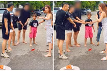 Vũ Khắc Tiệp - Ngọc Trinh gây tranh cãi khi ném đồ ăn chơi đùa