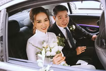 Nghệ sĩ Công Lý tươi rói bên vợ kém 15 tuổi trong đám hỏi