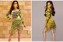 Khánh Vân diện trang phục ruộng bậc thang ở Miss Universe 2020