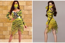 Khánh Vân diện trang phục ruộng bậc thang ở Miss Universe 2020