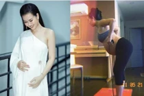 Mỹ nhân Việt vẫn chăm chỉ tập luyện dù bụng bầu to vượt mặt