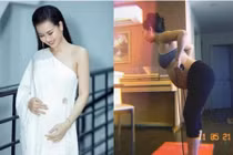 Mỹ nhân Việt vẫn chăm chỉ tập luyện dù bụng bầu to vượt mặt