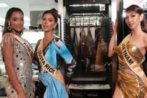 Thùy Tiên mặc gợi cảm dự tiệc cùng 14 thí sinh may mắn khác