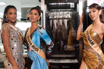 Thùy Tiên mặc gợi cảm dự tiệc cùng 14 thí sinh may mắn khác