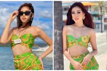 Đỗ Thị Hà mặc gợi cảm ở Miss World 2021, đụng hàng Khánh Vân
