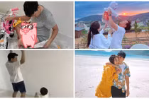 Hình ảnh đời thường hạnh phúc của Trường Giang bên vợ con