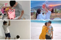 Hình ảnh đời thường hạnh phúc của Trường Giang bên vợ con