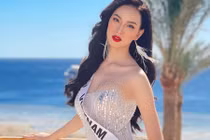 Ái Nhi gợi cảm hút hồn tại Hoa hậu Liên lục địa 2021