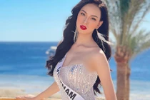 Ái Nhi gợi cảm hút hồn tại Hoa hậu Liên lục địa 2021