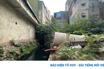 Cận cảnh mương Thụy Khuê vẫn nhếch nhác sau 12 năm triển khai