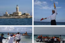 Chuyện đón, đưa tàu ở “đảo bão tố” An Bang, Trường Sa