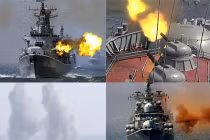 Chiến hạm Nga – Trung nã pháo ầm ầm trên biển Hoa Đông 