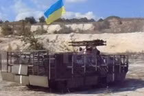 Ukraine lắp súng chống tăng SPG-9 lên thiết giáp BTR-80