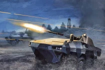 Ấn tượng mạnh tăng, pháo Nga qua tranh vẽ