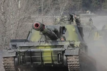 Xem xe tăng, đại bác Ukraine phô diễn sức mạnh