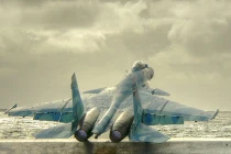Xem “hổ mang biển” Su-33 Nga cất hạ cánh trên TSB