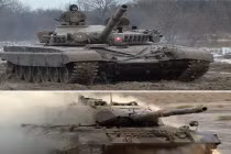 Xe tăng T-72 “thua chổng vó” Leopard 1 trên đường đua