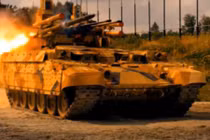 Mục kích “kẻ hủy diệt” BMPT Nga bắn pháo, tên lửa