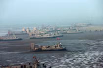 Cận cảnh tập trận đổ bộ lớn của Quân đội Triều Tiên