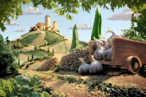 Kỳ thú biển cá hồi, núi bánh mỳ, cột đá... ớt