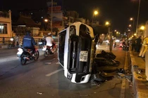 TNGT kinh hoàng ôtô húc bay người xuống cầu: Tạm giữ tài xế say rượu
